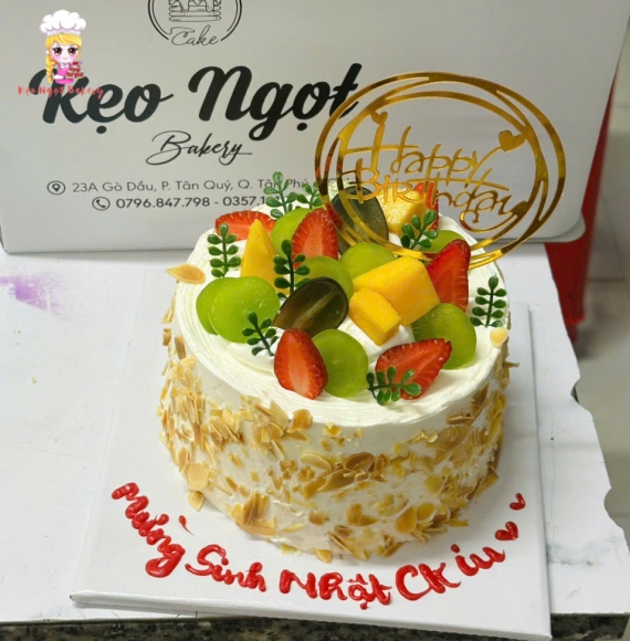 Bánh kem bắp hạnh nhân