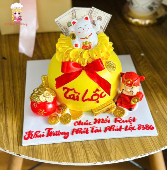 Bánh kem khai trương rước tài lộc về nhà