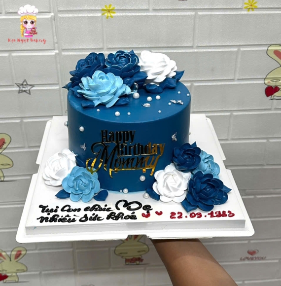 Bánh Kem tone xanh tặng mẹ