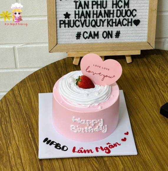 Bánh kem rút tiền dành cho bạn thân tone hồng