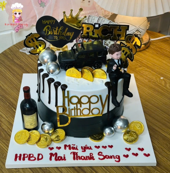 Bánh kem rút tiền dành cho anh yêu