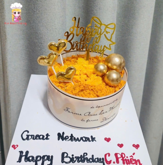 Bánh bông lan trứng muối tặng anh trai