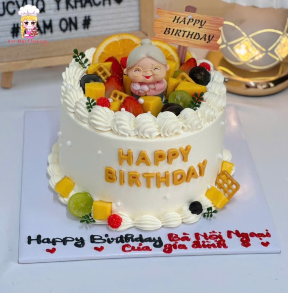 Mẫu bánh kem sinh nhật dành cho bà ngoại