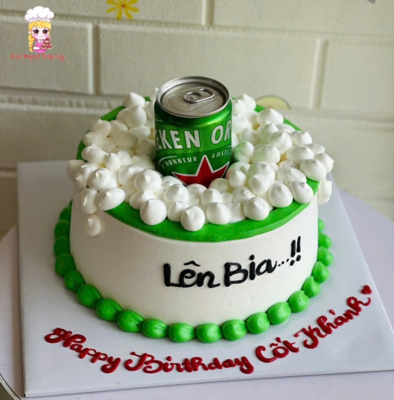 Bánh Kem bia heniken