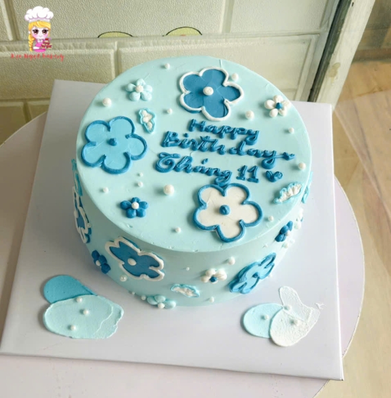 Bánh Kem chúc mừng vẻ hình đơn giản tặng 20/11