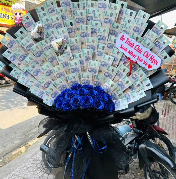 Bó hoa tiền 500k -tại kẹo ngọt bakery