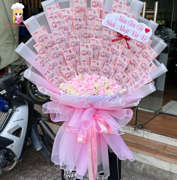 Bó hoa tiền 50k -tại kẹo ngọt bakery