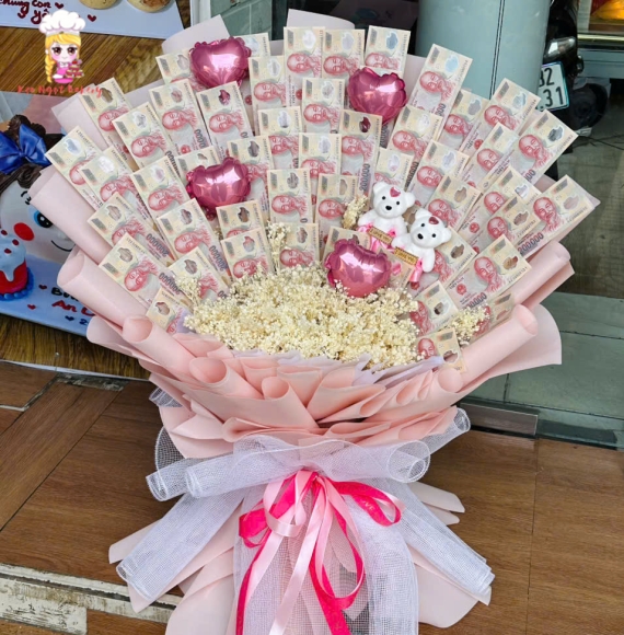 Hoa tiền 200k tặng sinh nhật siêu hot 2025