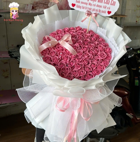 Bó hoa sáp tặng người mình thương