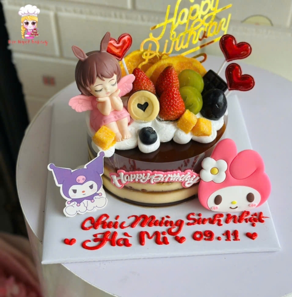 Mẫu bánh kem rau câu hot 2025 tại kẹo ngọt dành cho bé gái