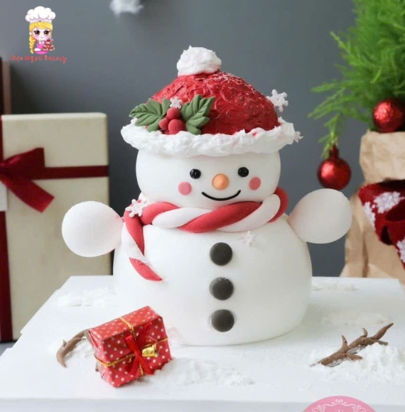 Bánh mẫu tuyết trắng giáng sinh