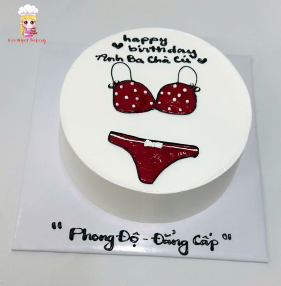 Bánh kem nhây bựa hot 2025 dành tặng nam