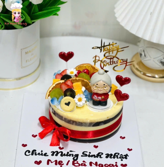 Mẫu bánh kem rau câu hot 2025 tặng mẹ yêu