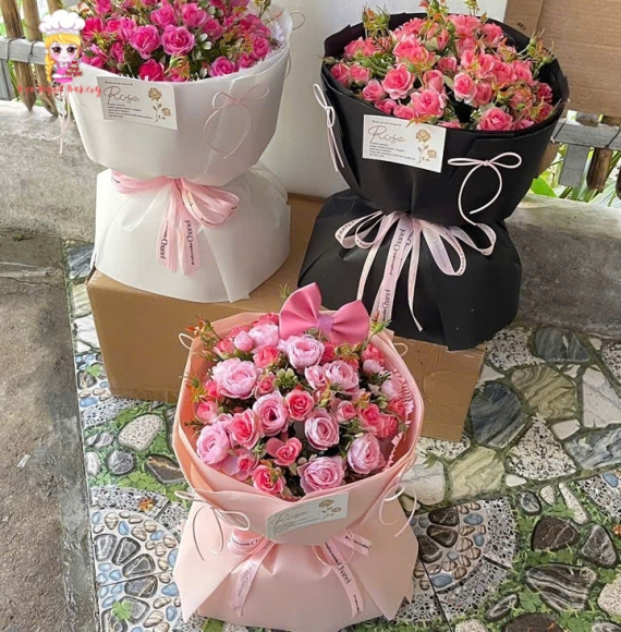 Bó hoa tươi chúc mừng mẫu hot tại Tphcm