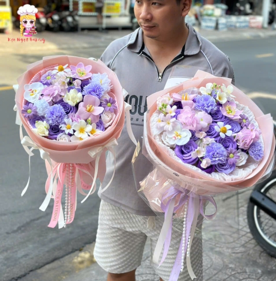 Mẫu hoa sáp thơm hot tại tphcm