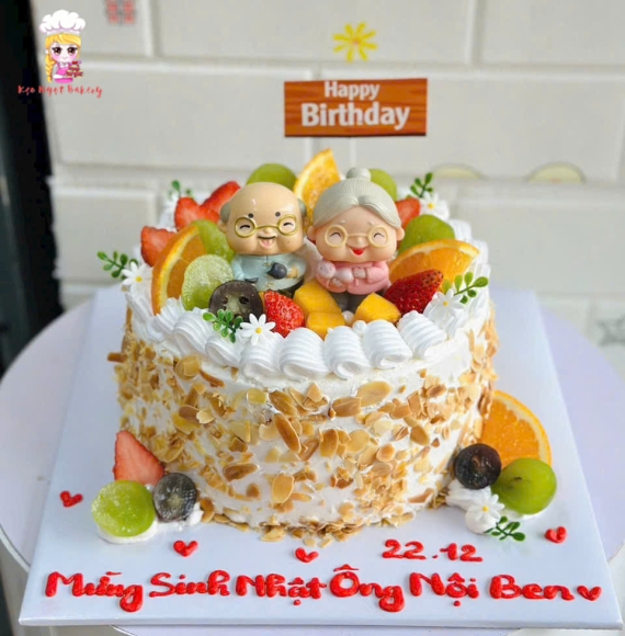 Bánh kem mừng tuổi ba mẹ