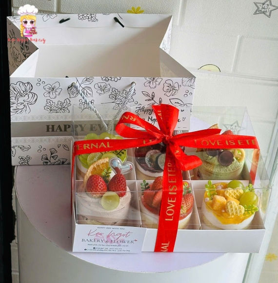Set bánh tiramisu đủ vị tại Kẹo Ngọt