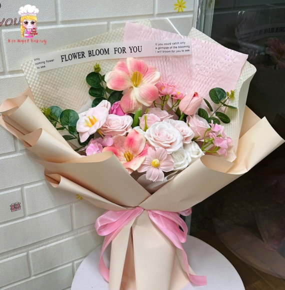 Mẫu bó hoa sáp nhỏ tại tân phú