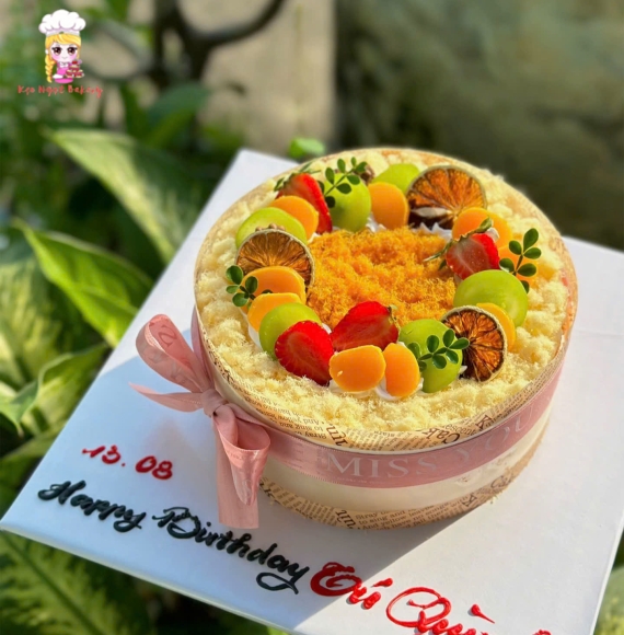 Bánh bông lan trứng muối tặng bạn thân