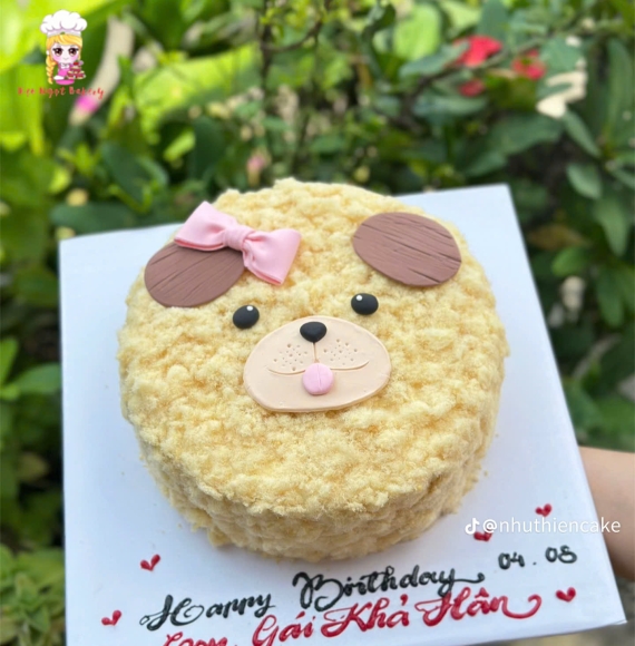 Bánh bông lan trứng muối tạo hình dễ thương