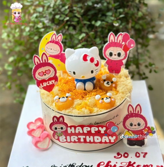 Bánh bông lan trứng muối tặng bé gái hot 2026