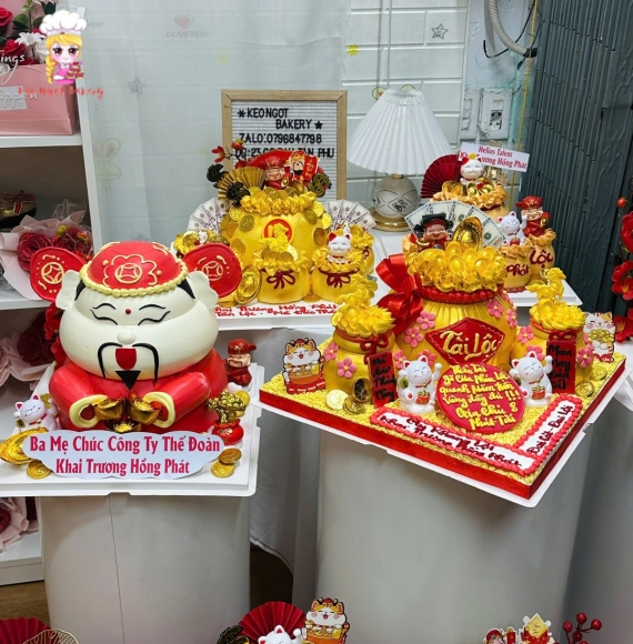 Mẫu Bánh Kem Khai Trương Hot