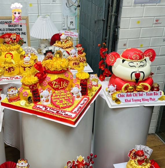 Bánh Kem Khai Trương Thiết Kế Cao Cấp