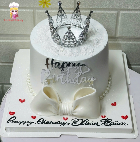 Bánh kem thổi kim tuyến bling bling siêu hot