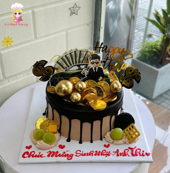 Bánh kem dành cho nam hot kết hợp trái cây