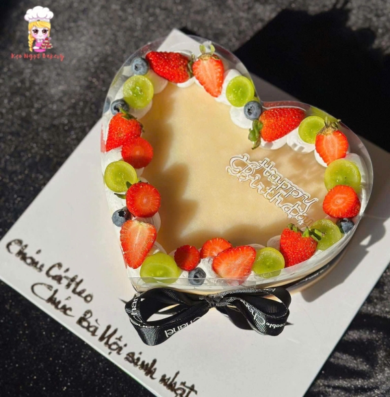 Bánh kem rau câu mẫu bánh trái tim