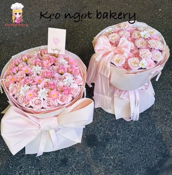 Hoa Sáp Giao Nhanh TP.HCM tone hồng