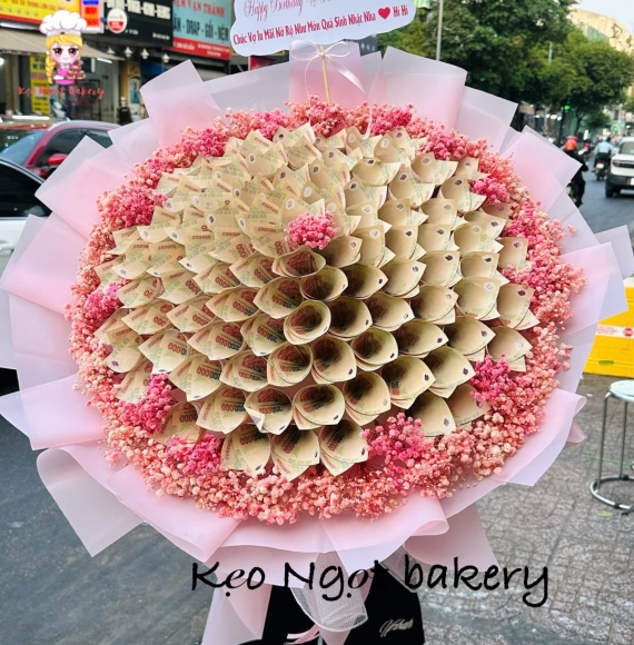 Hoa Tiền Hot Trend 2026 Bó Tròn 