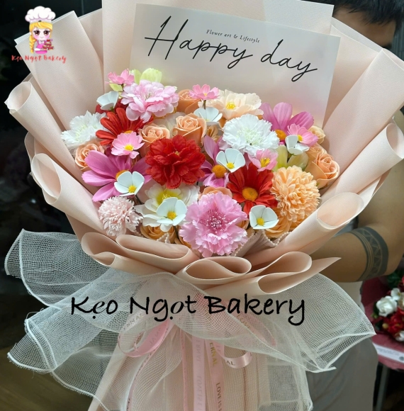 Hoa Sáp Thiết Kế Theo Yêu Cầu