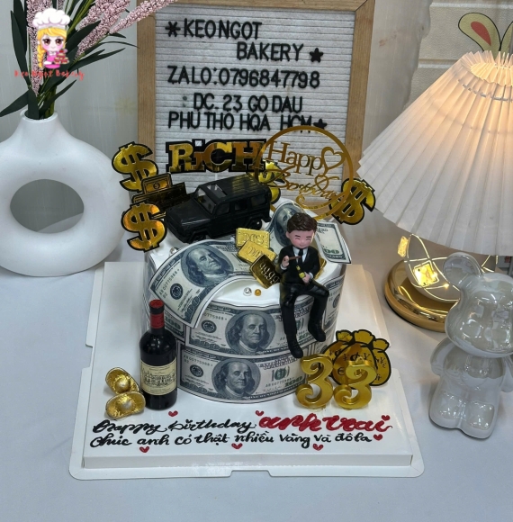 Bánh Kem Nam Tone Đen