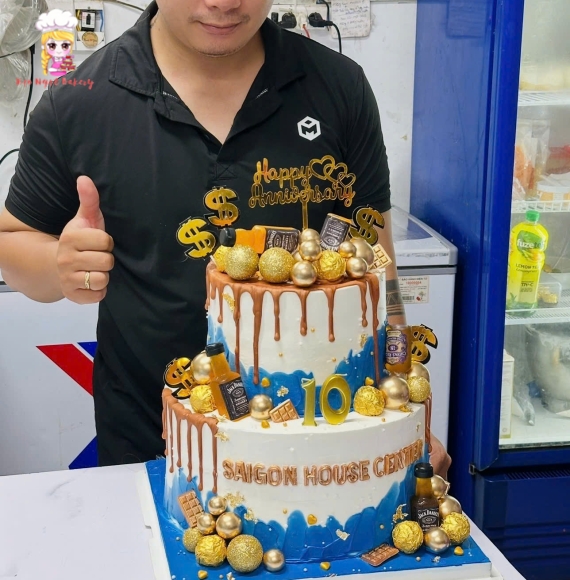 Mẫu bánh kem tặng các bạn nam theo yêu cầu 