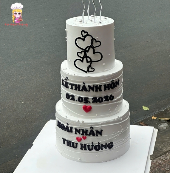 Bánh kem 3 tầng tặng sinh nhật 