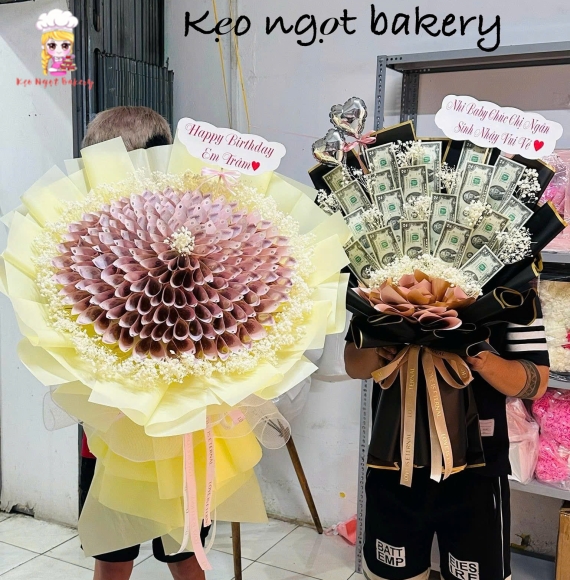 Bó hoa tiền cao cấp tại Kẹo Ngọt 
