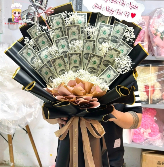 Bó hoa tiền đồ vip 2026 