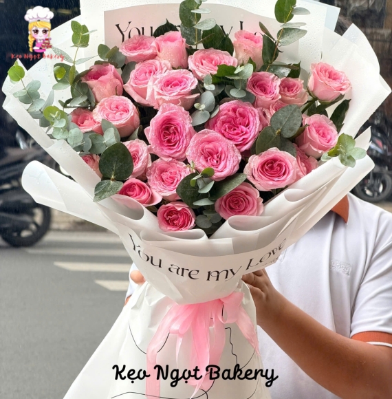 Bó hoa hồng chúc mừng tại Tphcm 