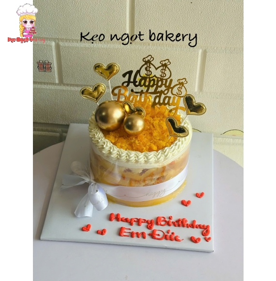 Bánh bông lan trứng muối tặng em trai 