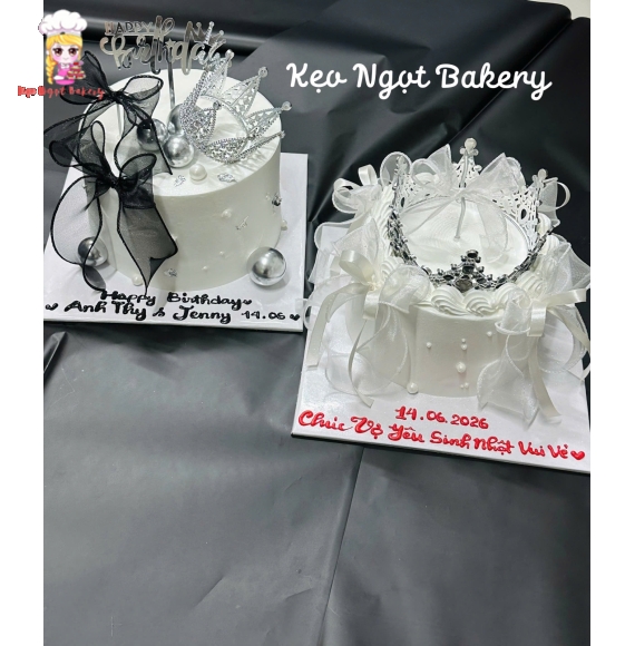 Top mẫu bánh kem vương miệng kim tuyến siêu hot 