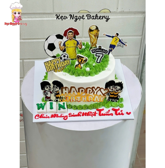 Bánh kem bóng đá tặng các bé trai siêu hot 