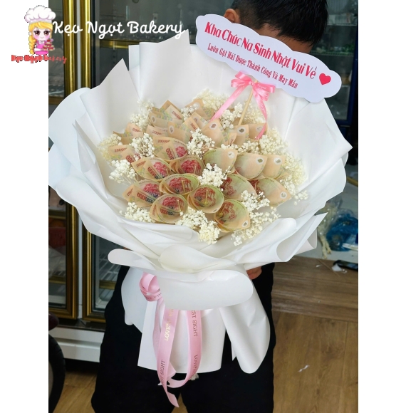 Mẫu hoa tiền 200k tặng sinh nhật siêu hot 