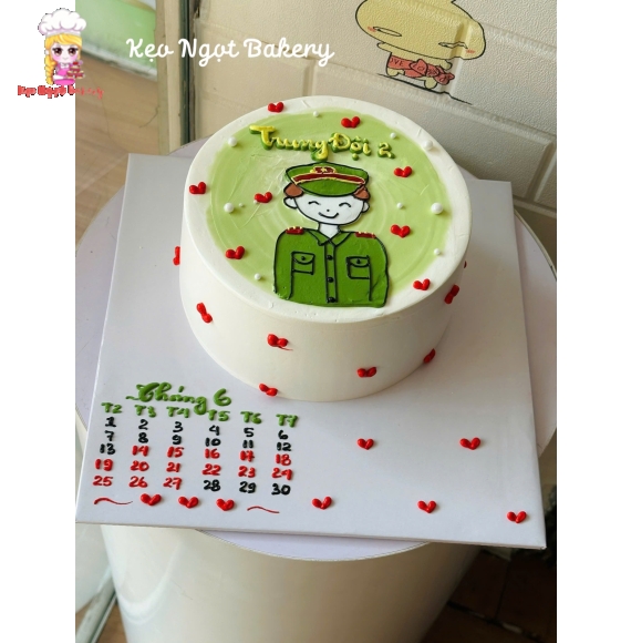 Bánh Kem trang trí tặng các chú bộ đội 