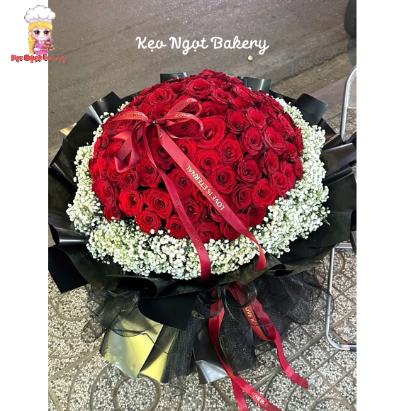 Bó hoa hồng khổng lồ siêu hot tặng các tình yêu 