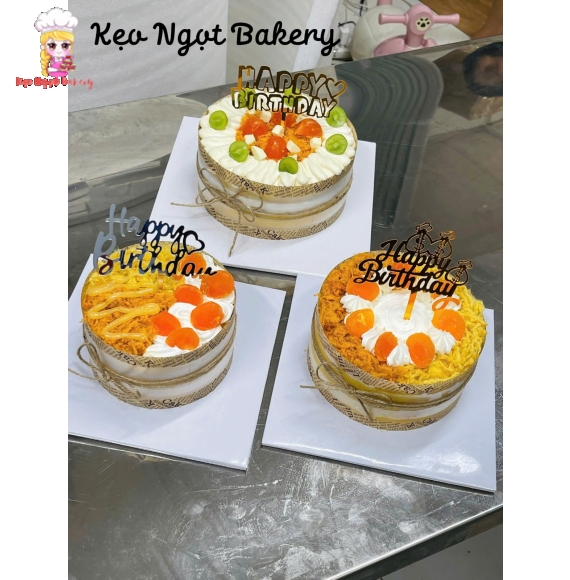 Top các mẫu bánh kem trứng muối tặng sinh nhật siêu hot 