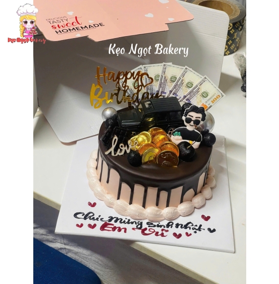 Bánh kem dành tặng sinh nhật bạn nam tại Kẹo Ngọt 