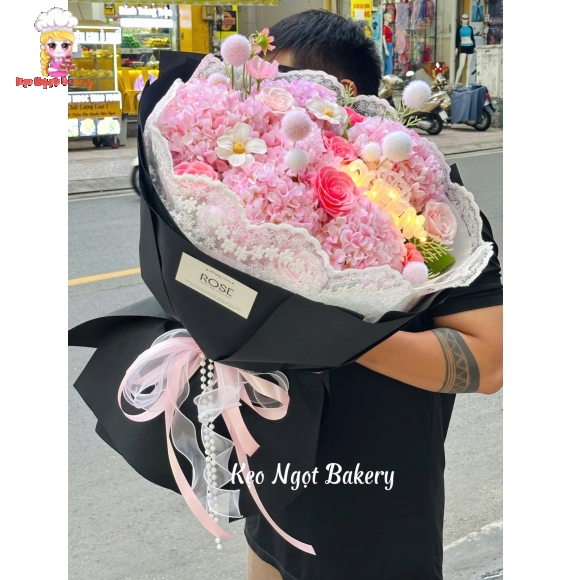 Mẫu hoa sáp tone hồng tặng bạn gái 