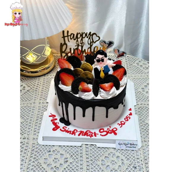 Bánh kem tặng sếp nam 