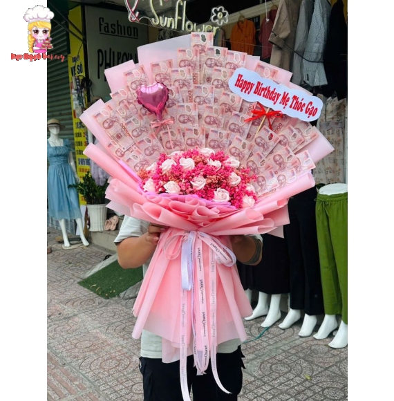 Hoa tiền tặng mẹ yêu